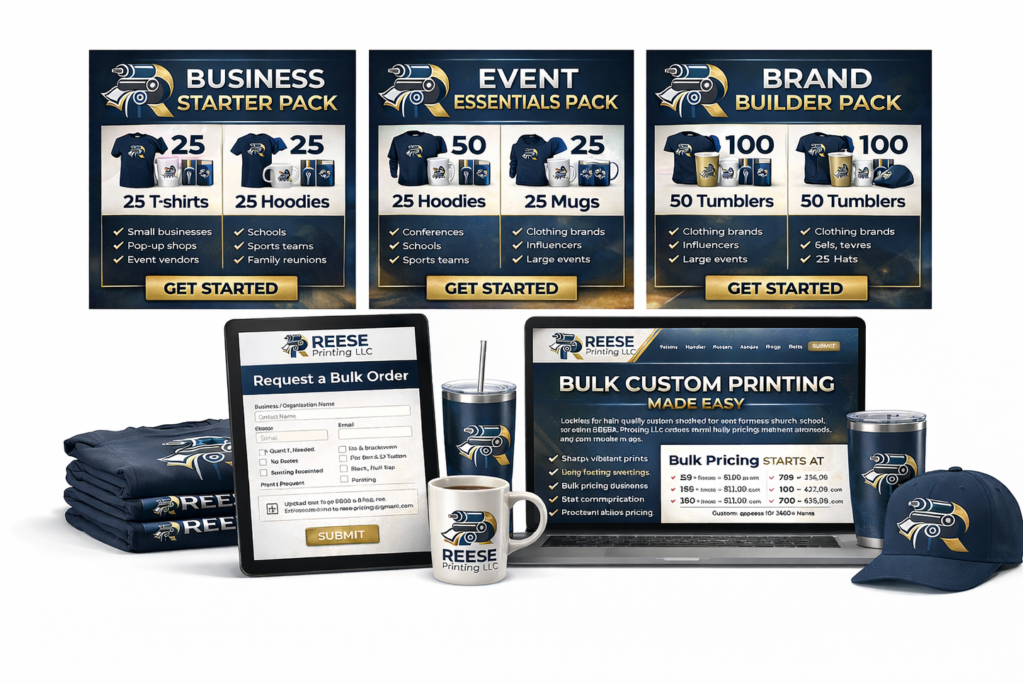 Bulk Custom Printing – Shirts, Hoodies, Tumblers, Mugs & More