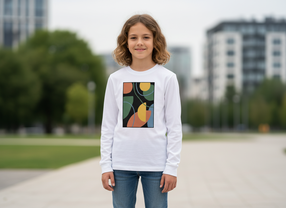 Custom Youth Long Sleeve Shirt – 100% Cotton