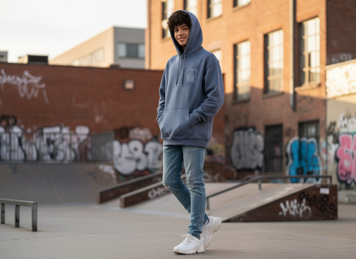 Custom Youth Hoodie, 100% Cotton Unisex